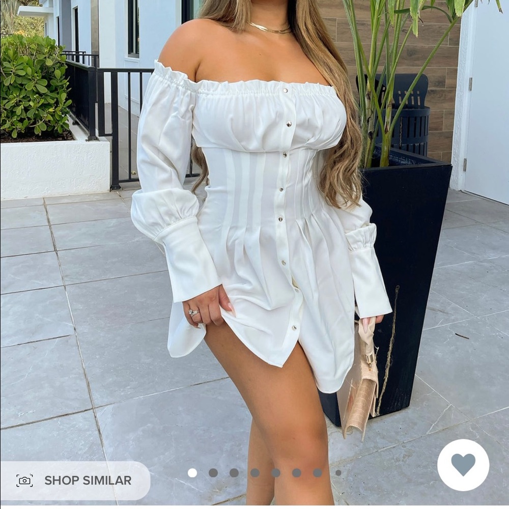 White off shoulder dress